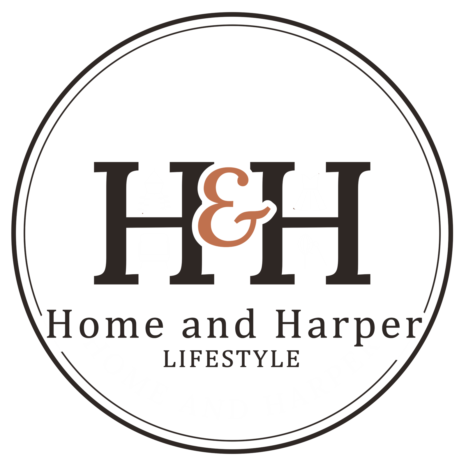 Home and Harper lifestyle blog logo