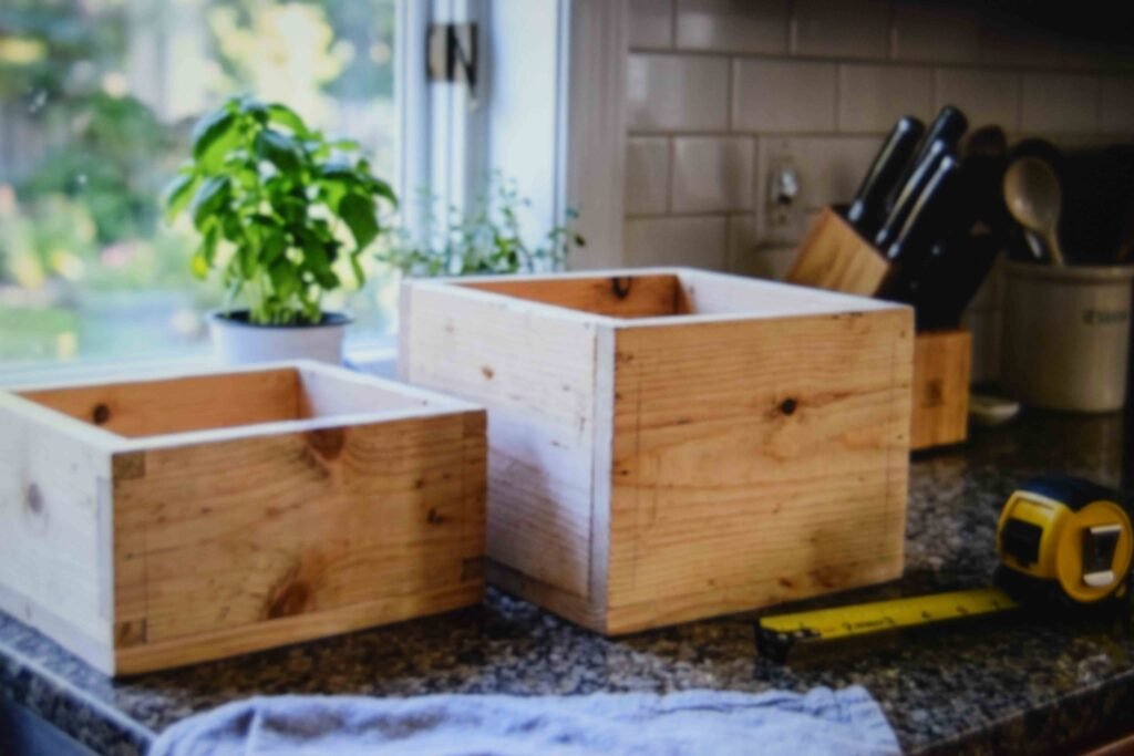 Two keepsake box sizes compared side by side before choosing one for a graduating senior