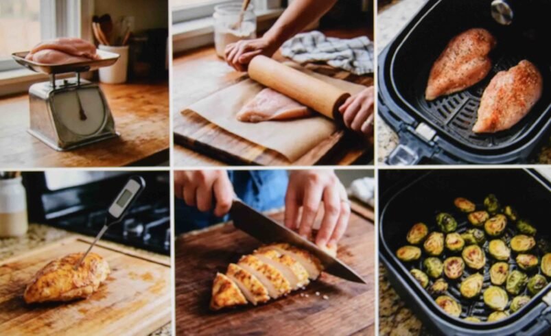 Air Fryer Chicken Breast Boneless: Times, Temperatures and the Sizing Fix