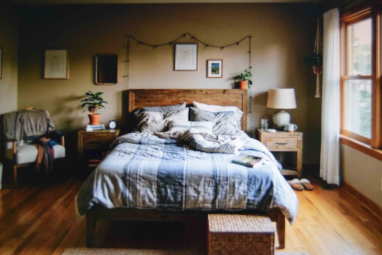 Bed placed on the longest wall as one of the strongest master bedroom layout ideas