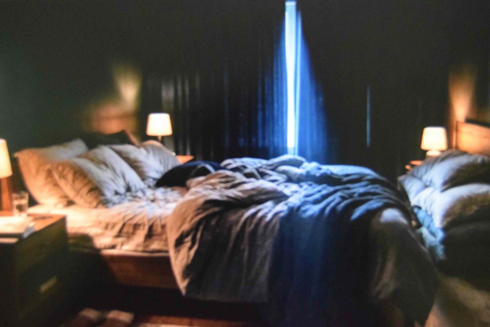 A bedroom set up for the sleep quality that supports healthy hair growth
