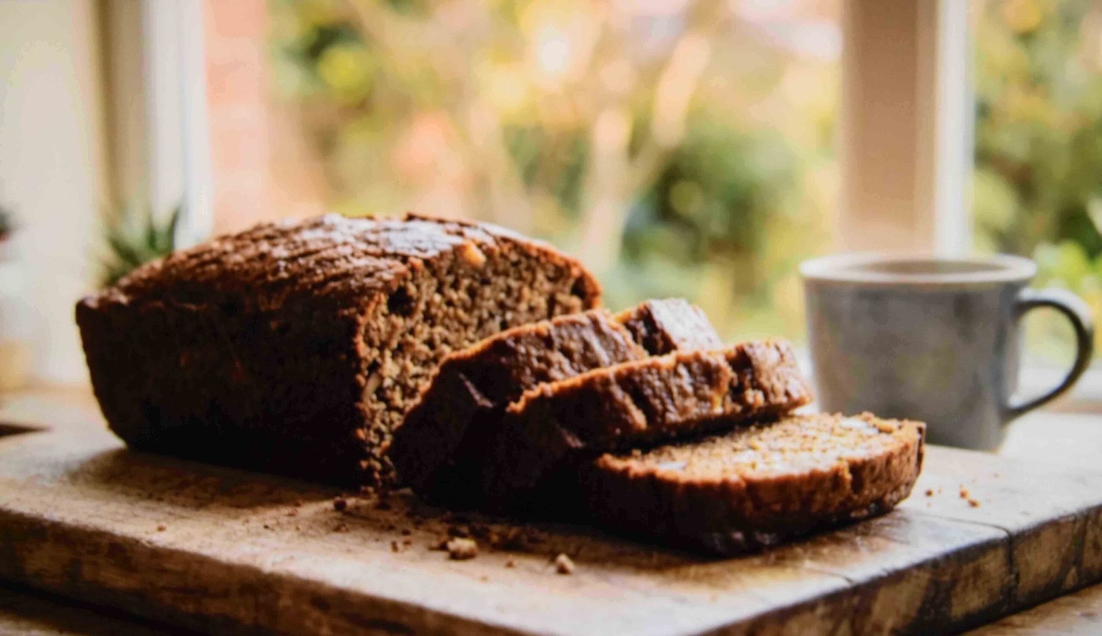 A banana loaf made with discard as one of the sweeter recipes to try